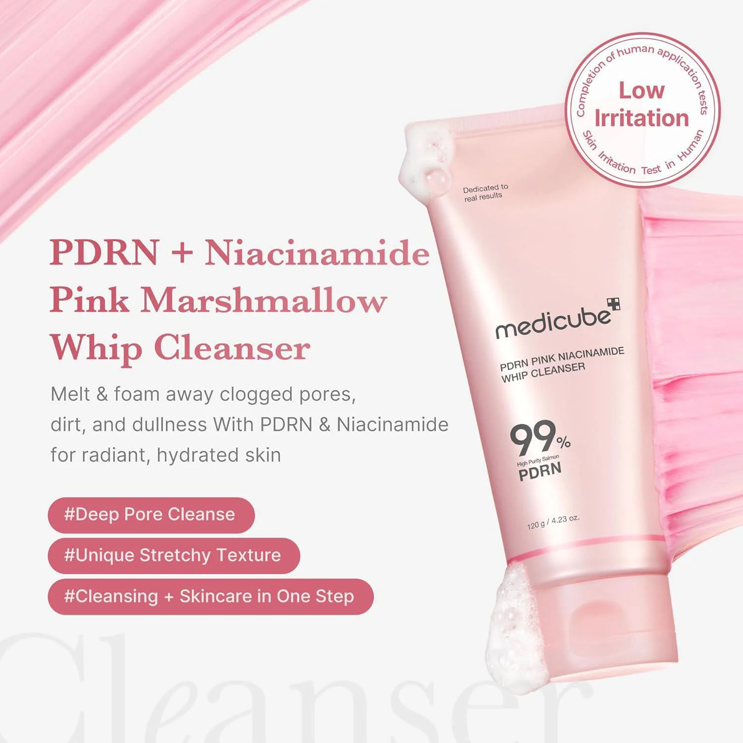 medicube - PDRN Pink Niacinamide Whip Cleanser